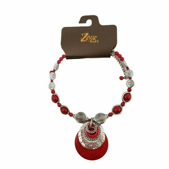 Treska Memory Wire Choker Zevar Necklace - Picture 1 of 5